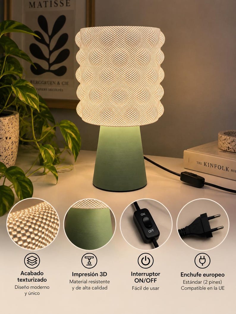 Trama – Lampada da tavolo in stampa 3D, foto 3